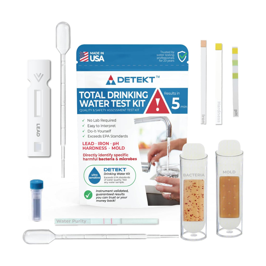 Drinking Water Test Kit - Lead, Bacteria, Mold & pH