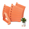 24 Pack Pot Feet for Outdoor Planters, Orange