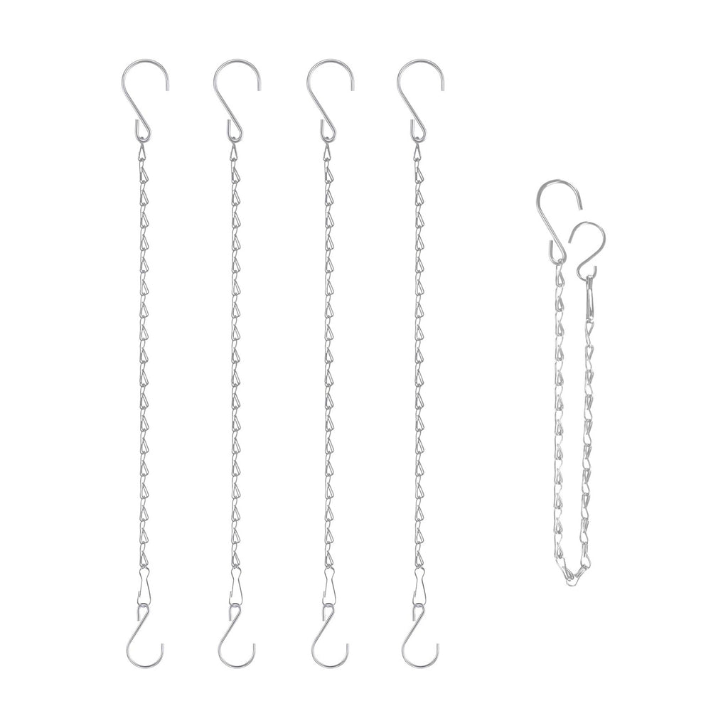 RIFNY Plant Chain for Hanging Plants, 20 Inch Hanging Basket Chain, Silver