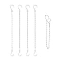 RIFNY Plant Chain for Hanging Plants, 20 Inch Hanging Basket Chain, Silver