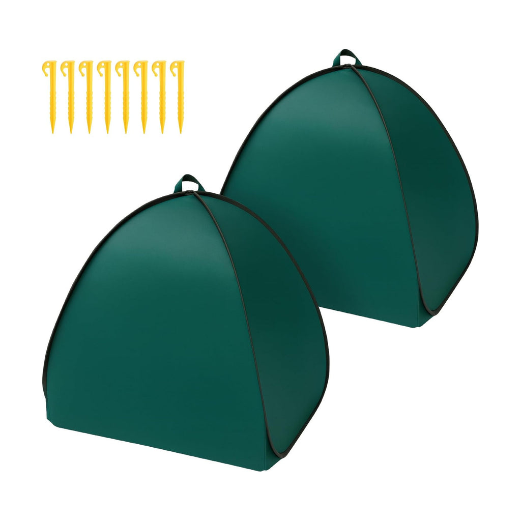 2 Pcs Pop Up Shrub Covers Frost Protection Tent, 22" x 22" x 22" Winter Plant Cover Freeze Protection, Warm Garden