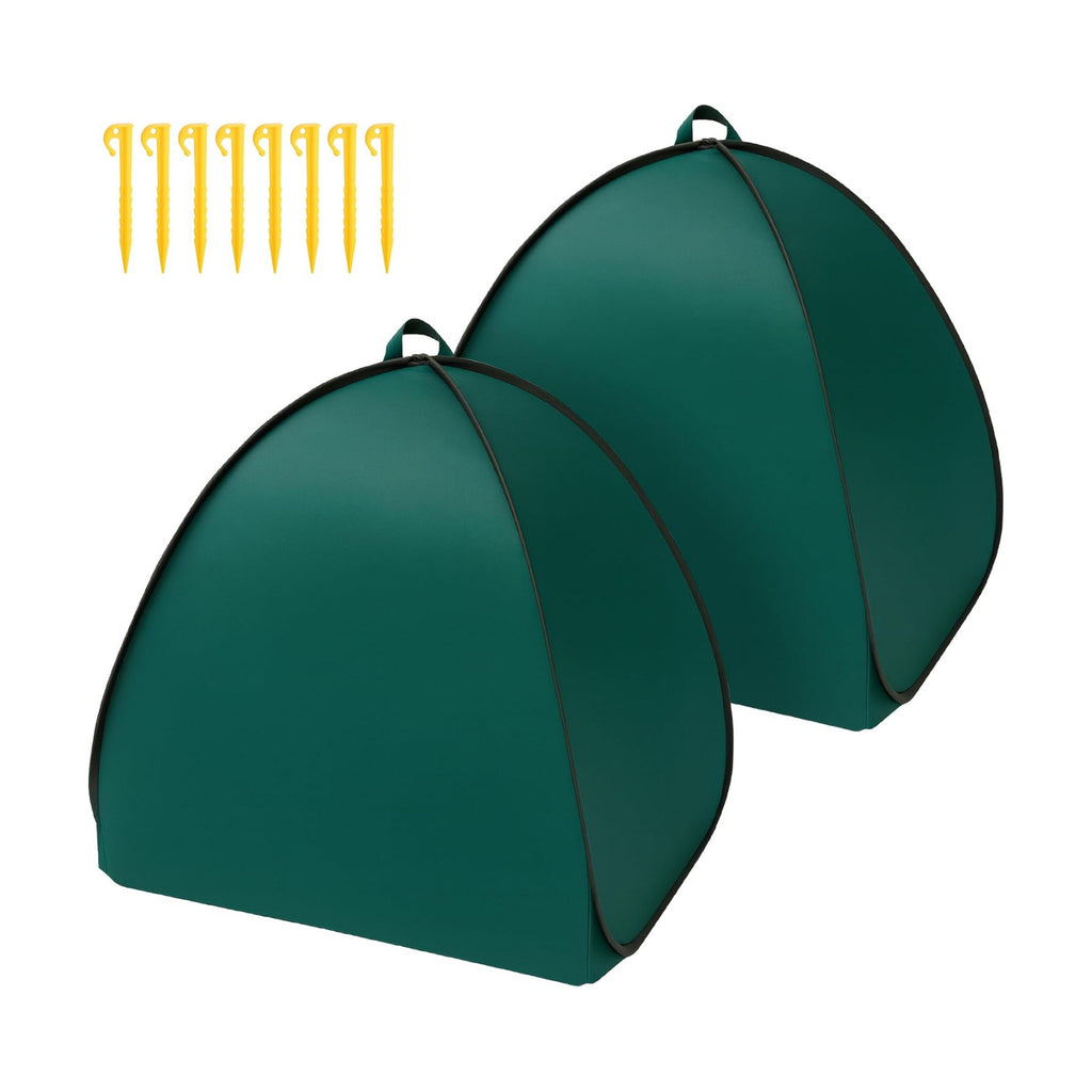 2 Pcs Pop Up Shrub Covers Frost Protection Tent, 30" x 28" x 28" Winter Plant Cover Freeze Protection, Warm Garden