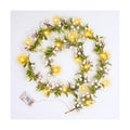 Breeze Touch Christmas Garland with Lights Battery Operated, 5.9ft 20 LED White Berry Lighted Garland, Christmas Decorations Prelit Garland Indoor Outdoor Fireplace Stairs Railing Mantle Decor