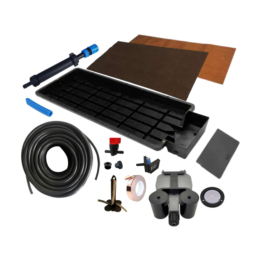 Tray2Grow System - Standard Tray2Grow with No Tank - Self-Watering, Gravity-Fed Hydroponic Indoor System, Black