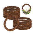 GNIEMCKIN 8 Pack 8 Inch Natural Grapevine Wreaths, Vine Branch Wreath