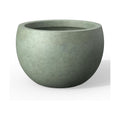 Kante Accent Round Bowl Mint Green Concrete Planter 15.7" Dia, Outdoor | Rubber Plug for Indoor, Drainage for Garden