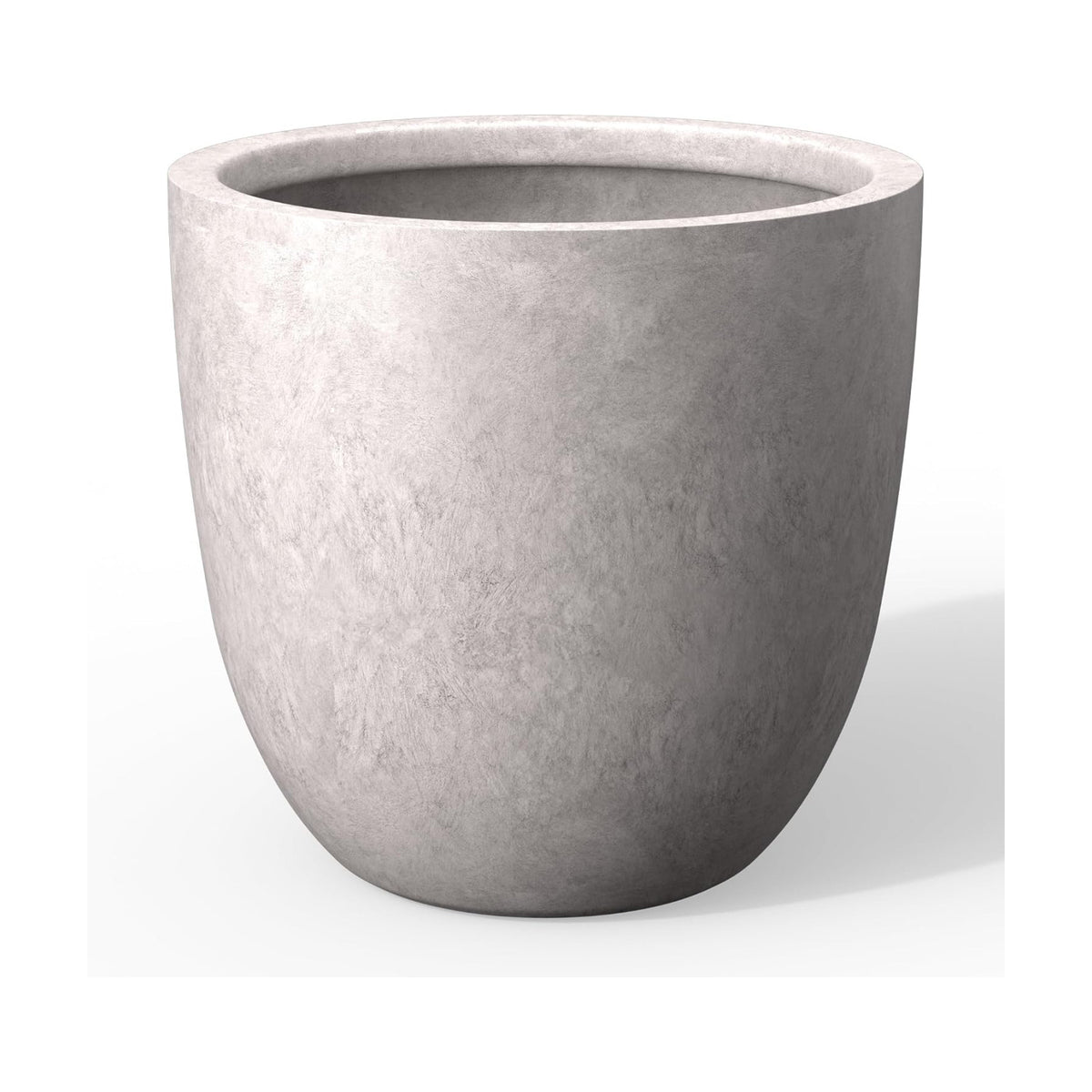 Kante Accent Round Bowl CON Gray Concrete Planter 14" Dia, Outdoor