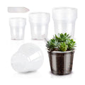 4/5/6Inch Nursery Pot,30 Pack Clear Pots with Drainage