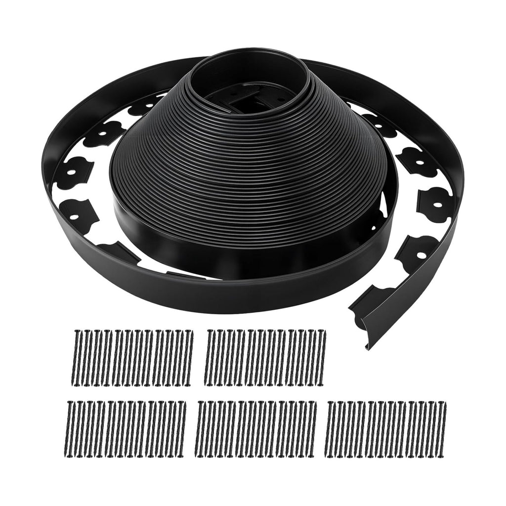 Garden Edging Coil 2" x 100', Landscape Edging Kit with 120 Spikes | Lawn Edging Kit, Garden Landscape Edging Kit