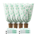 4 Pack Plant Covers Freeze Protection Winter Frost Covers with Zipper Drawstring Reusable Frost Cloth for Outdoor