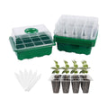 Seed Starter Tray, 6 Set Seedling Kits with Adjustable Humidity Dome, Plant Starter Kit for Seeds Growing Starting (12 Cells per Tray)