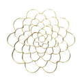 Stainless Steel Floral Grid Organizer, 2025 New Flower Arrangement Holder, Floral Grid Reuseable Flower Frog Wire Arranger Twist for Vase Floral Stems Bouquets Plant Fixation Sliver (Gold-6in)