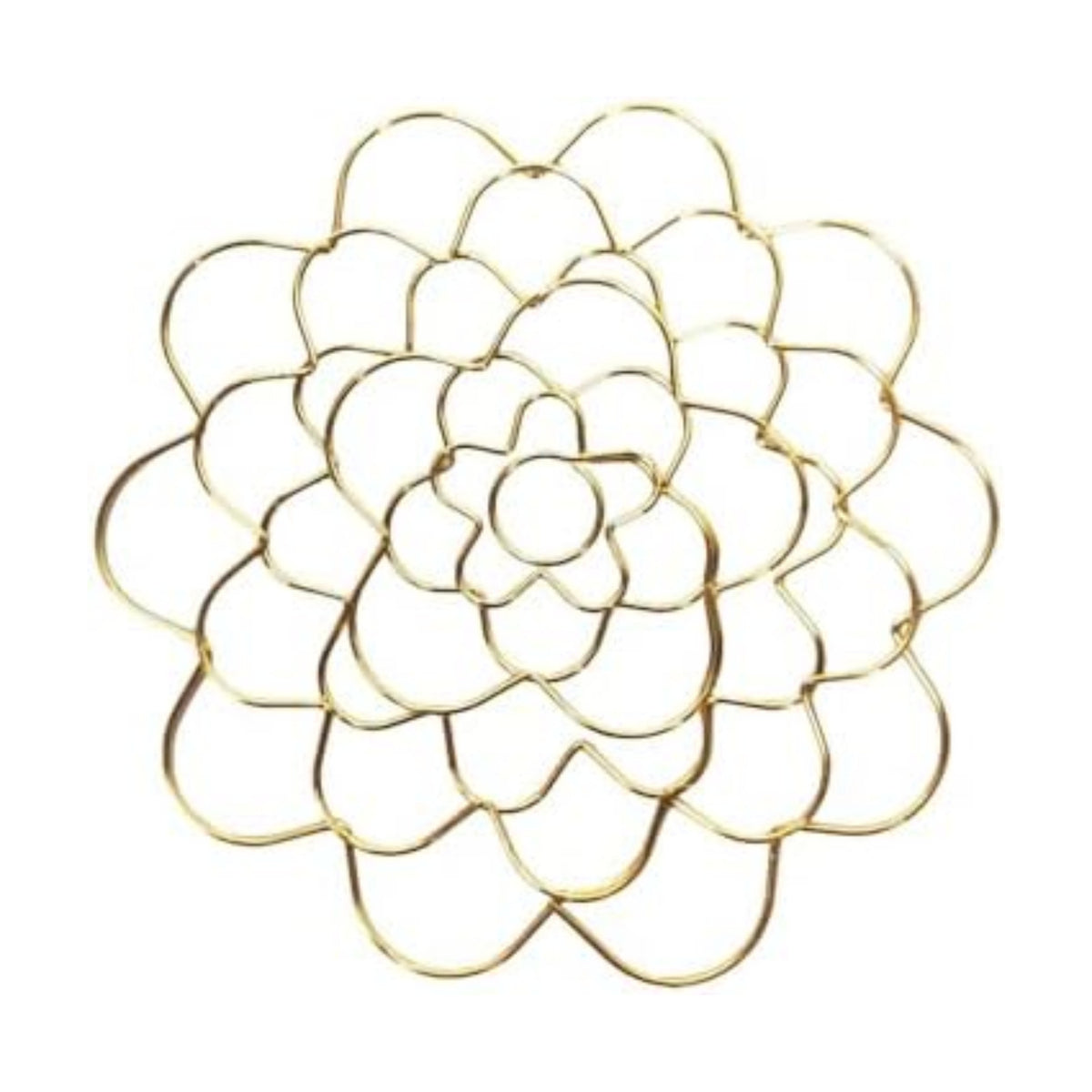 Stainless Steel Floral Grid Organizer, 2025 New Flower Arrangement Holder, Floral Grid Reuseable Flower Frog Wire Arranger Twist for Vase Floral Stems Bouquets Plant Fixation Sliver (Gold-5in)
