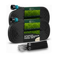 100 FT Flat Soaker Hose (2 x 50 FT) – Drip Irrigation for Garden Beds, Raised Beds & Landscaping – Kink-Resistant, Even