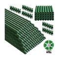 70 Pack Garden Stakes Set, 16 Inch Plant Stakes Support with 40 Connectors 30 Rotatable Clips 164ft Twist Tie for
