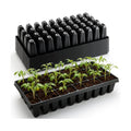 RooTrimmer 10 Pack 40 Cell Seed Starter Trays - Extra Deep 3.9" Plastic Nursery Trays, 20" x 10"，Fits Standard 1020