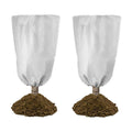 2-Pack Plant Cover Freeze Protection 78.7"x94.5'' White Tree Cover Bags with Zipper Drawstring Winter Outdoor Plant