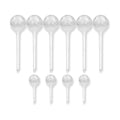 Little Green Leaf Automatic Plant Watering Globes, Self Watering Planter Inserts (Set of 10) | Clear Plastic Bulbs | 6