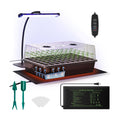DazSpirit Seed Starter Kit, 60-Cell Tray with Grow Light and Heat Mat | Self-watering seedling tray with humidity dome