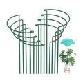 8 Pack 32 in Plant Support Stakes, Peony Cages and Supports with 15 Lables | Rust-proof Metal Plant Stakes, Adjustable