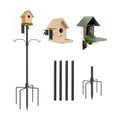 79 Inch Bird Feeder Pole Kit, 5-Prong Base, Hanging Hook