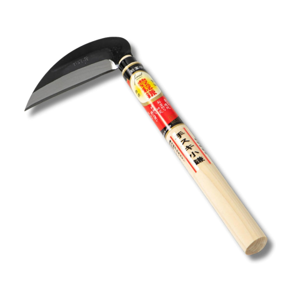 Hounen Miyawaki Nejiri Kama Weeder – Japanese Weeding Sickle, Twisted Stainless Steel, 4.7 in (12 cm) Blade, 13 in (33