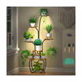 Plant Stand Indoor with Grow Lights, 7 Tiered 55" Tall Plant Shelf, Heavy Duty Metal Corner Flower Pot Holder Rack
