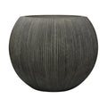 11.8" H x 14.5" D Large Round Plastic Planter with Drainage Hole & Plug | UV/Weatherproof, Lightweight, Recyclable