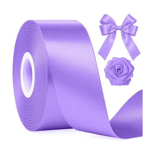 1 1/2 in 30 Yards Violet Ribbon for Gift Wrapping Birthday Graduate Craft
