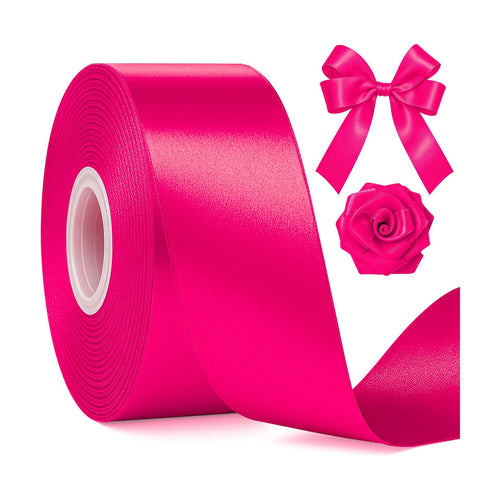 1 1/2 in 30 Yards Rose Red Ribbon for Gift Wrapping Valentine's Christmas