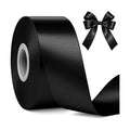 30 Yards 1 1/2 in Black Satin Ribbon for Gift Wrapping Halloween Decoration