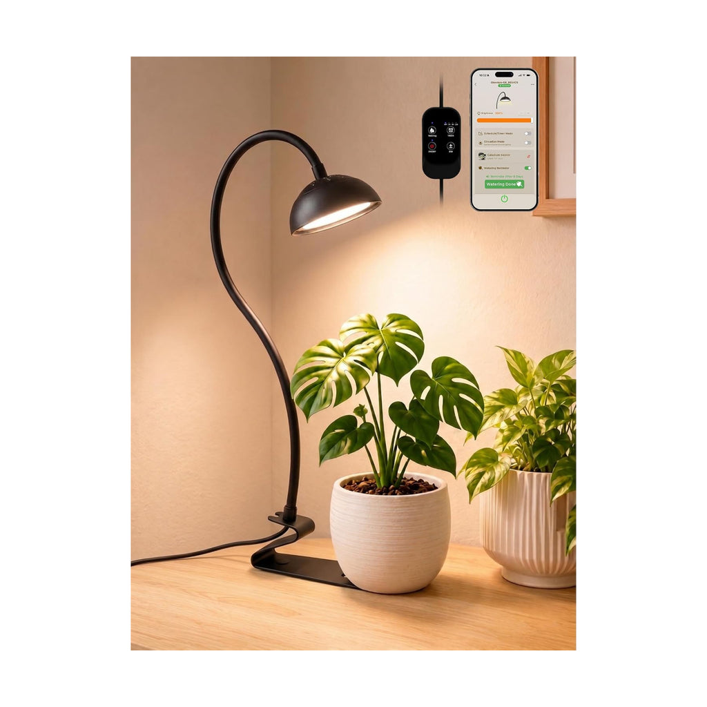 Smart Grow Light for Indoor Plants, Full Spectrum Plant Grow Light | 10W LED Plant Light with 3/9/12 Timer, Smart
