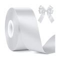 1 1/2 in 30 Yards Silver Ribbon for Gift Wrapping Christmas Tree Decoration