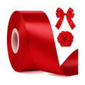1 1/2 in 30 Yards Polyester Red Ribbon for Gift Wrapping Festival Decor