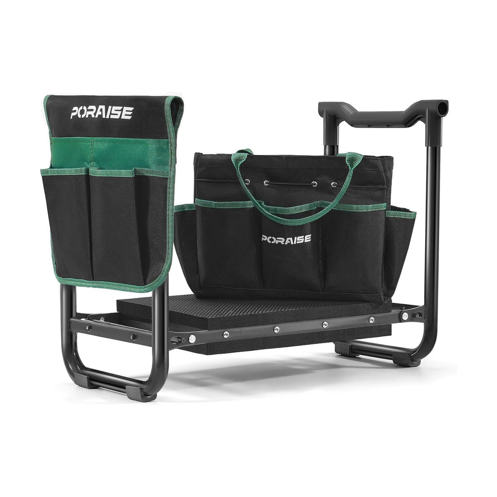 Garden Kneeler and Seat Heavy Duty, Wider and Thicker Kneeling Pad Stool | Foldable Gardening Kneeling Stool with 2