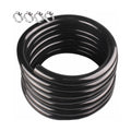 Black Vinyl Tubing 1/2" ID × 5/8" OD - 50 ft PVC Flexible Plastic Tube Hybrid Hose with 4 Stainless Clamps, Transfer