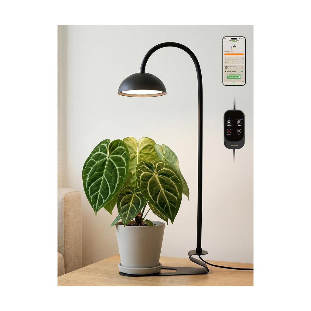 Smart Grow Lights for Indoor Plants,Full Spectrum Desk Plant Light | 10W Plant Lights with Bluetooth App Control