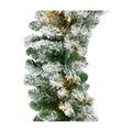 Best Choice Products 9ft Pre-Lit Christmas Garland Holiday Décor for Stairs, Mantel, 2-in-1 White & Multi LED Lights - Fully-Flocked