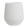 16.9" H Large Tall Plastic Planter w/ Drainage Holes and Plug, Chalk Beige | Indoor/Outdoor Use, UV/Weatherproof