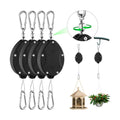 4 Pack Heavy Duty Plant Pulley, Retractable Plant Hanger with Steel Rope | 63" Stainless Steel Rope, Quick Lock