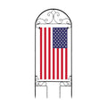 Liitrton Garden Flag Holder Stand Fits Max 14" x 25" Outside Flags, Black | Yard Flag Holder | Decorative Metal Garden