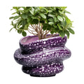 Ceramic Pots for Plants - 10.6 Inch Ceramic Plant Pots Indoor with Drainage Hole, Unique Planters for Indoor Outdoor