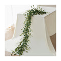 Mizii Fall Garland Artificial Flower Garlands 6 Feet Fake Wildflower Floral Garland Hanging Vines Flowers Decorations for Mantle Table Centerpieces Room Wall Fireplace Wedding Fall Decor (Green)