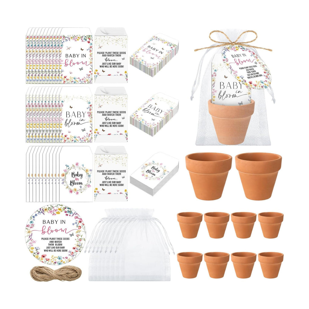 Reallnaive Baby Shower Party Favors Baby in Bloom Envelopes Seed Packets