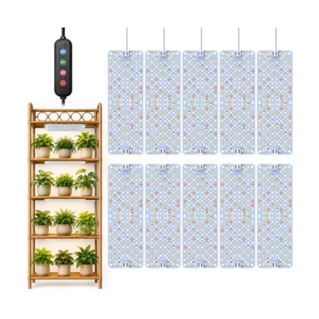 SDOVUERC Full Spectrum Grow Panel Lights for Indoor Plants and Shelves.