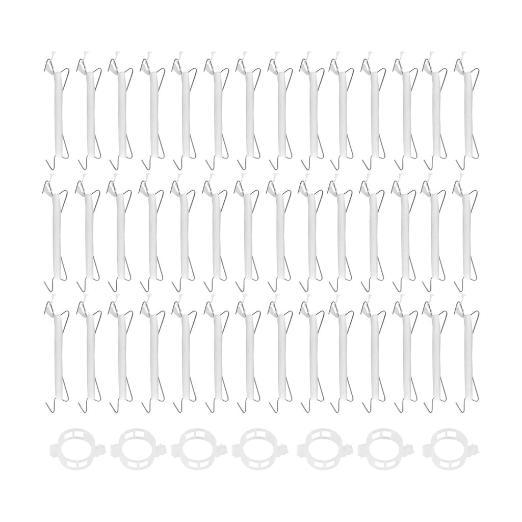 260 PCS Tomato Hooks with String, Tomato Support Hook & Plant Support Clips and 32.8 Ft Twine, Climbing Plants Hooks
