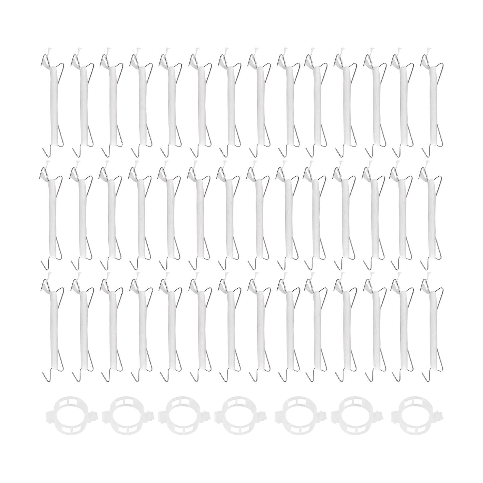 260 PCS Tomato Hooks with String, Tomato Support Hook & Plant Support Clips and 32.8 Ft Twine, Climbing Plants Hooks