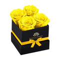 Yellow Forever Flowers Roses in A Box,Real Preserved Flowers,Preserved Roses,Forever Flower Gifts for Women/Men/Mom,Flowers for Valentine's Mothers Day