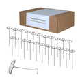 120 PCS Landscape Fabric Pins, 8 Gauge Galvanized Steel Garden Staples with 1.3 inch Landscape Fabric pins & Free