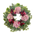 HipTree 24 Inch Spring Wreaths for Front Door with Hydrangeas Roses